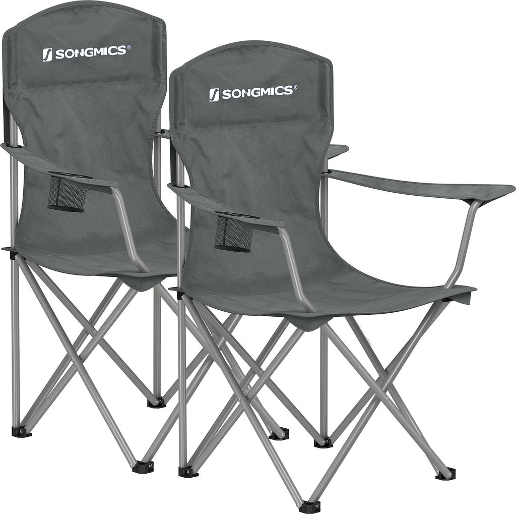 SONGMICS Campingstuhl Klappstuhl, 2er Set, bis 150 kg Produktbild 