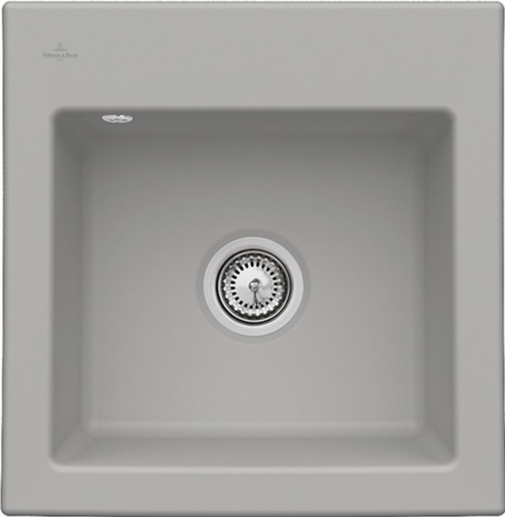 Villeroy & Boch Keramikspüle 33151FKD, Subway 50 S flat Flächenbündige Spüle - inkl.