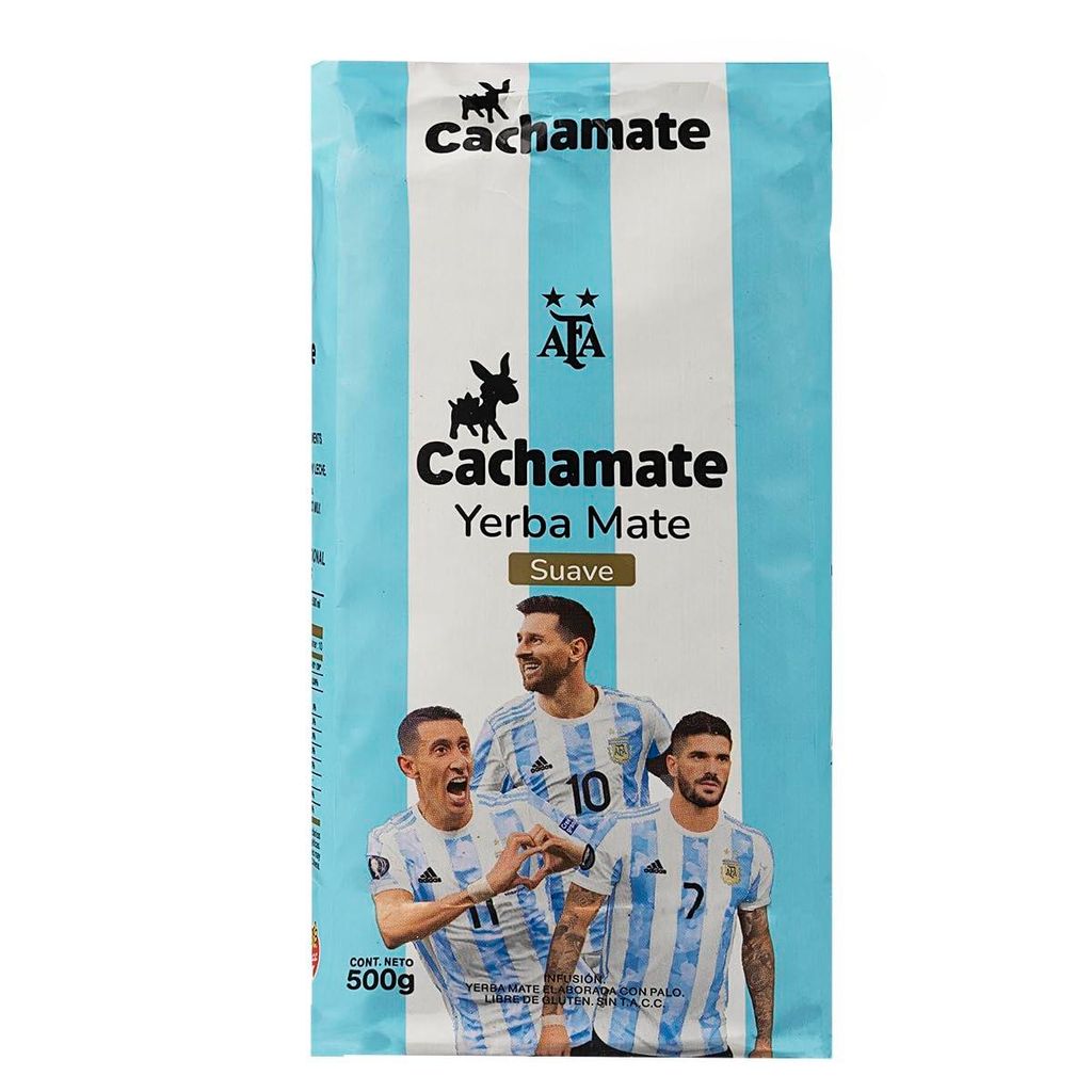 CACHAMATE Mundial Suave 500g | Spezialedition Fußball | Argentinische Mate Tee