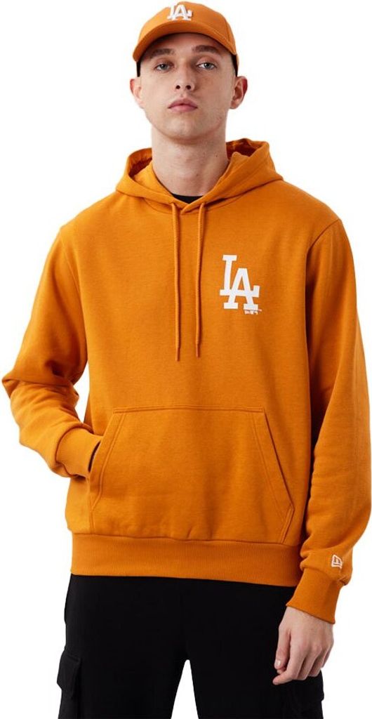 New Era Los Angeles Dodgers League Essentialsential Bp Kapuzenpullover Orange L Mann Orange L