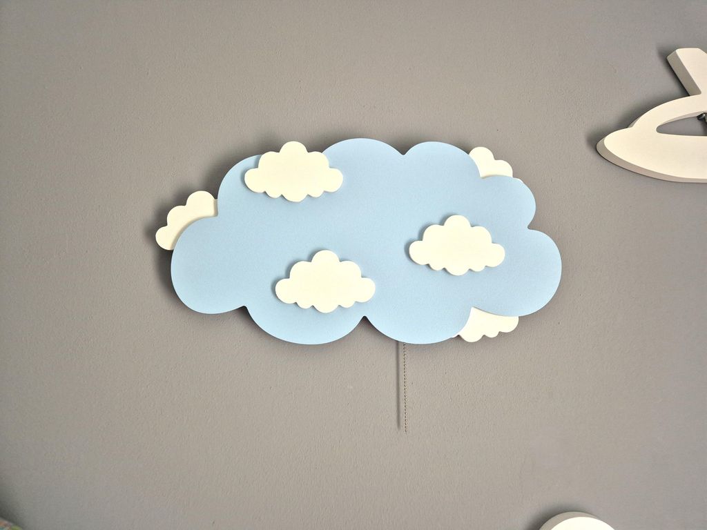 Lampada notturna con nuvole Immagine del prodotto 