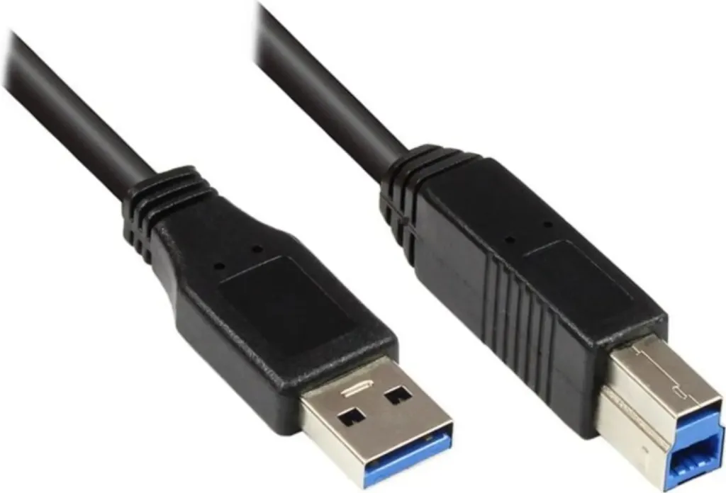 Câble USB 3.0 pour Disque Dur et Station d'Accueil Noir 0,5m Compact