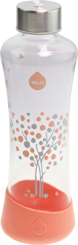 Equa 686328 Trinkflasche Peach Tree | 550ml | Temperaturbeständig | Glas
