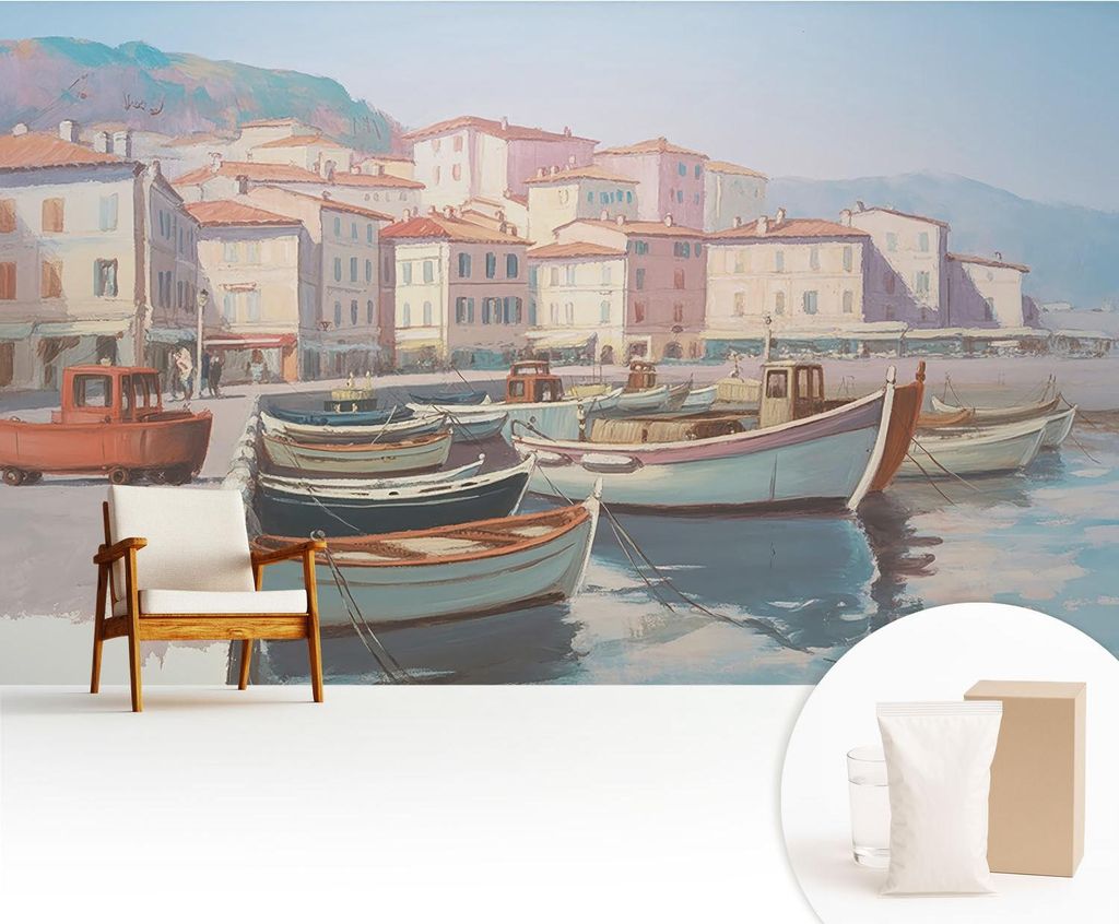 Fototapete - 416x254 cm - Tapete - Wandtapete - Wandbilder - Dekofolie - Tapete Folie - Wand - Dekoration - Wohnzimmer - Küstenparadies