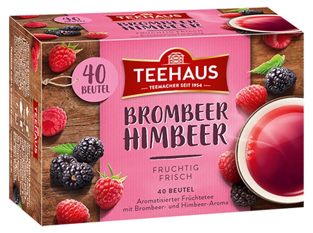 Tea house jeżyna malina herbata owocowa świeży smak 90g Zdjęcie produktu 