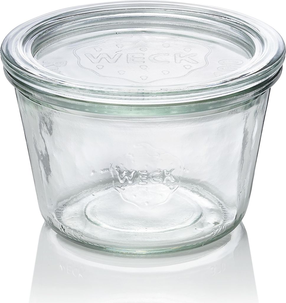 6x Weck Glas Sturzglas mit Deckel Overturn 370 ml Produktbild 