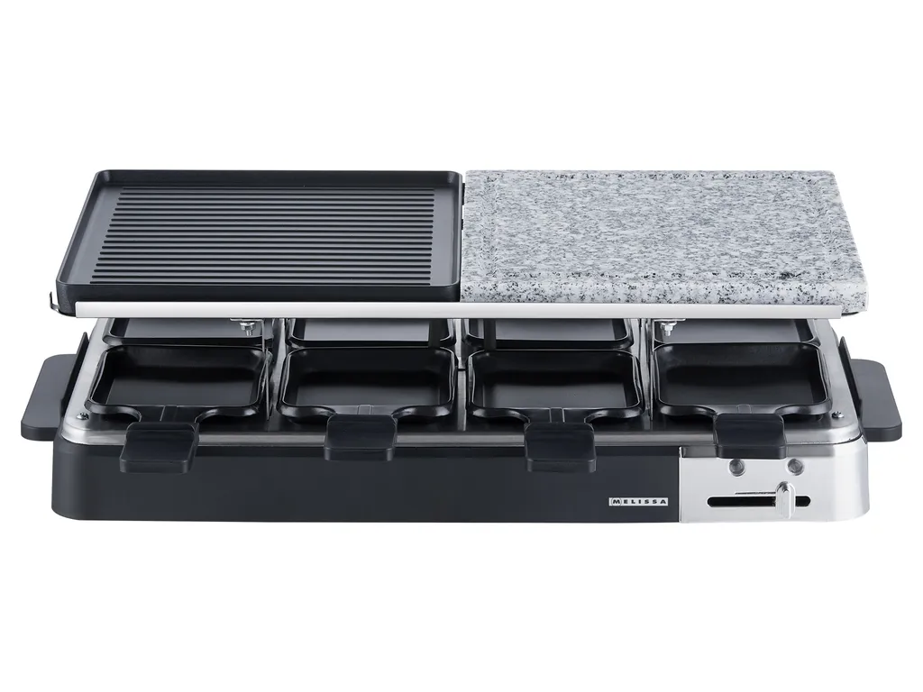 Specifiche Melissa 16300027: Piastra Raclette 8 Posti 1300W Nera