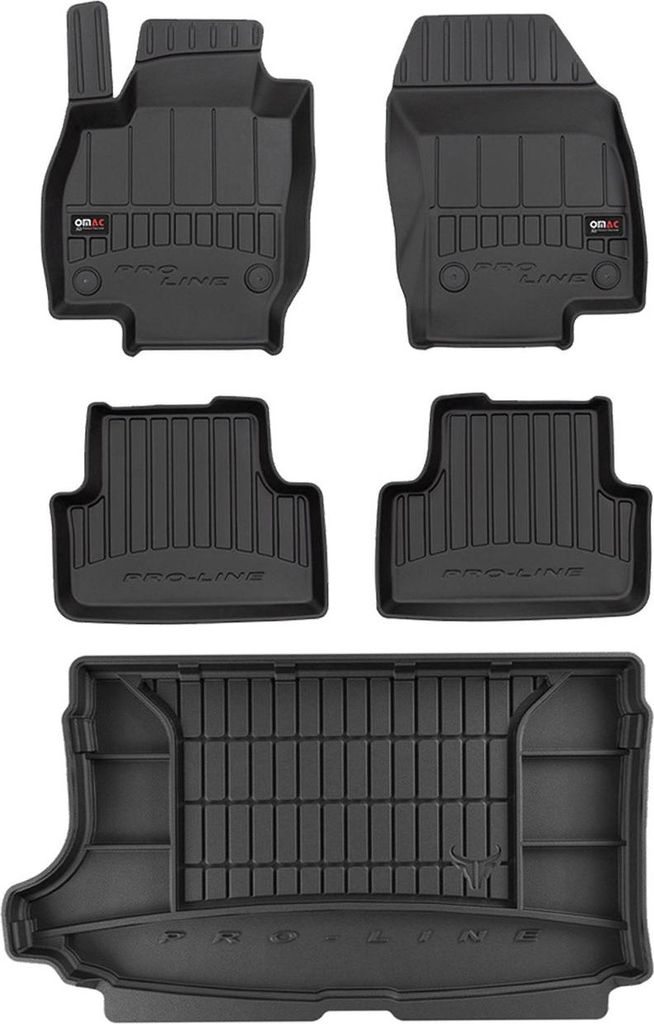 OMAC Fußmatten & Kofferraumwanne Set für VW T-Cross Produktbild 