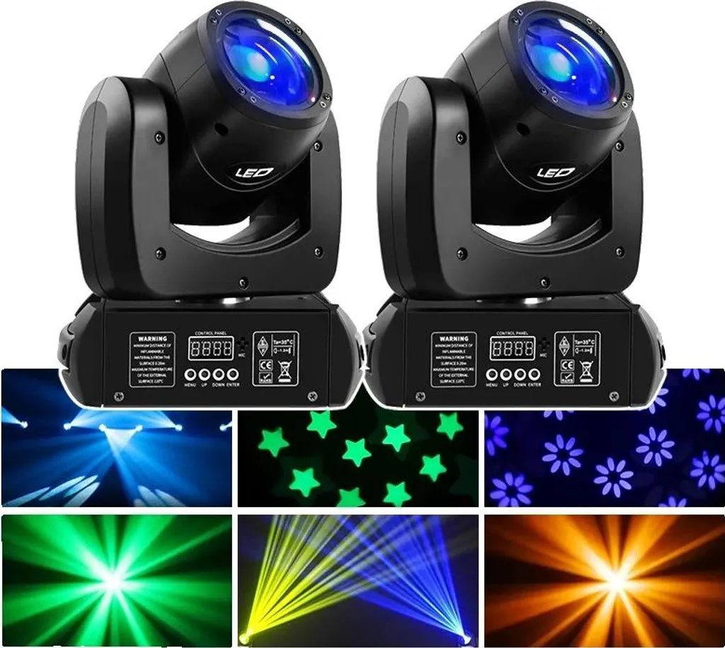 Lyre LED RGBW 4 en 1 de 150W avec 12 Canaux et Format Compact 6kg