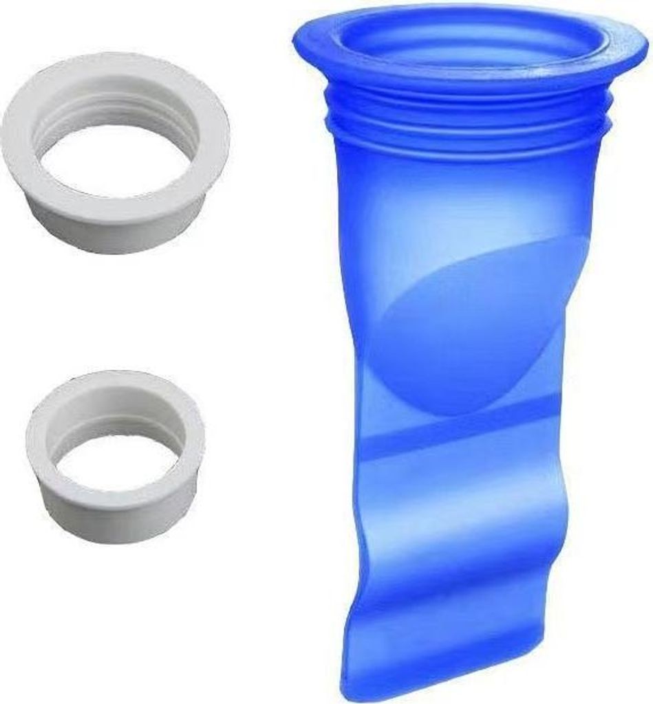 INF Blauer Silikon Bodenablauf Geruchssperre - 4er Pack, Insektenschutz
