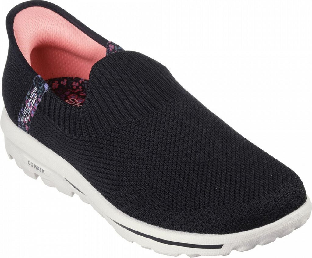 Skechers Go Walk Slipper Schwarz