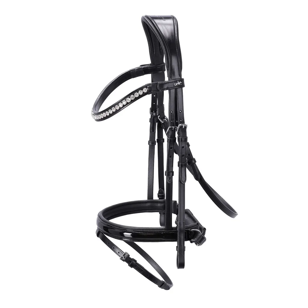 Bridon Schockemöhle PALERMO Noir/Argent Classic Line Anatomique WB