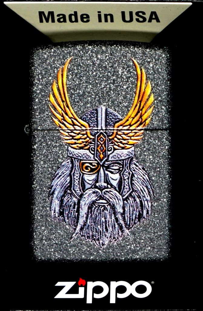 Zippo zapa?ova? Iron Stone Odin Head vetruodolný s motívom Obrázok produktu 