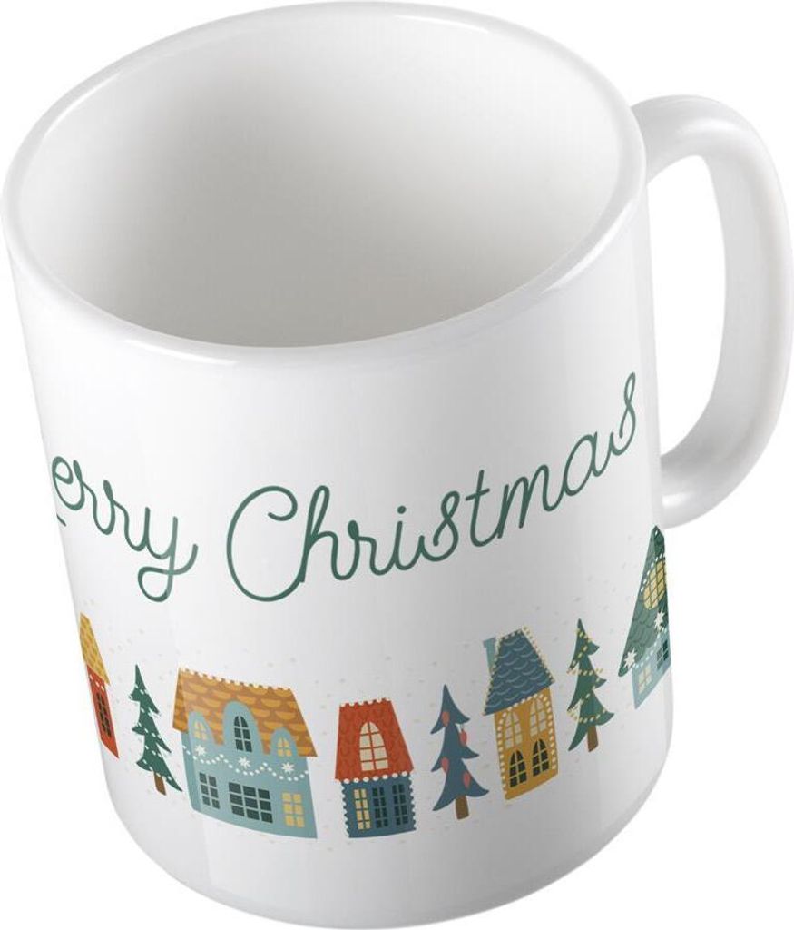 Huuraa Kaffeetasse Merry Christmas Geschenk Tasse Weiß 330ml Merry Christmas Präsent