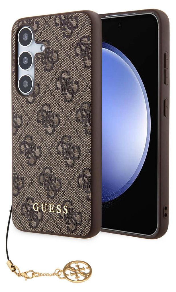 Guess, Schutzhülle 4G Charm f. Samsung Galaxy S24, Braun Produktbild 
