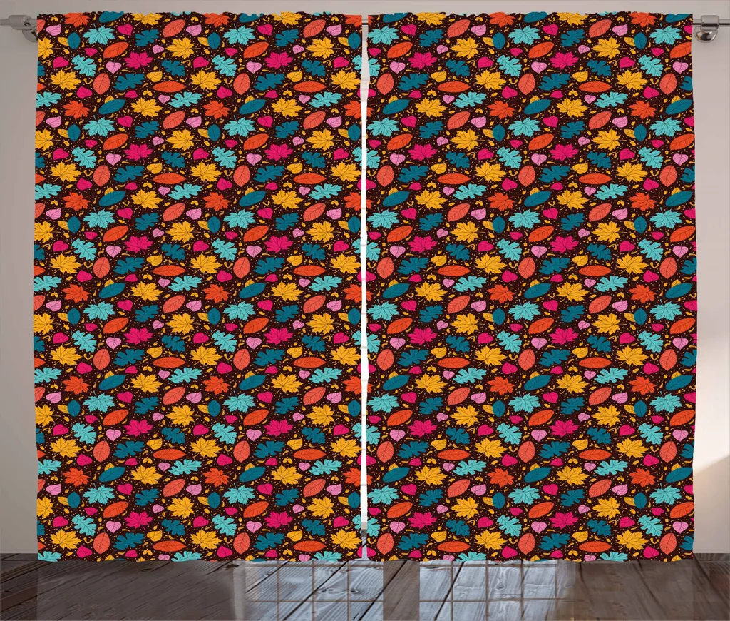 Tenda Decorativa ABAKUHAUS Autunno 280x245 cm - Tessuto Multicolore