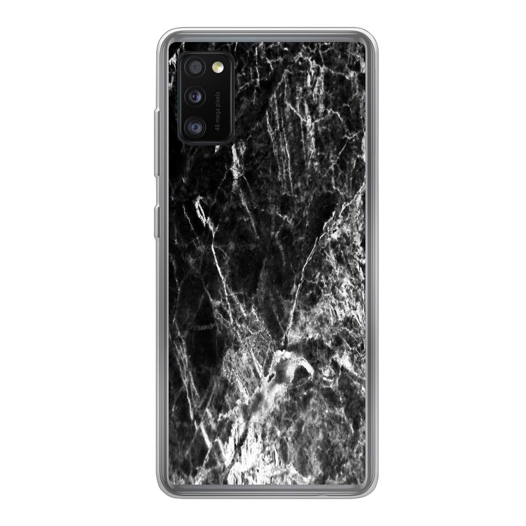 MuchoWow Handyhülle Schutzhülle Hülle für Samsung Galaxy A41 Marmor - Stein - Luxus Silikon Softcase Handy Hülle - Mobiltelefon