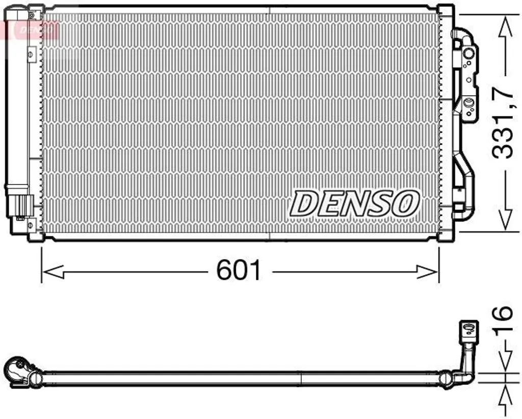Condenseur Climatisation BMW Série 3 F30 et F31 - Qualité DENSO DCN05033 OE