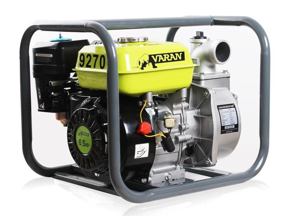 Varan Motors - 92700 Warmwasserpumpe Benzinmotorpumpe 2'' 36m³/h 6,5PS