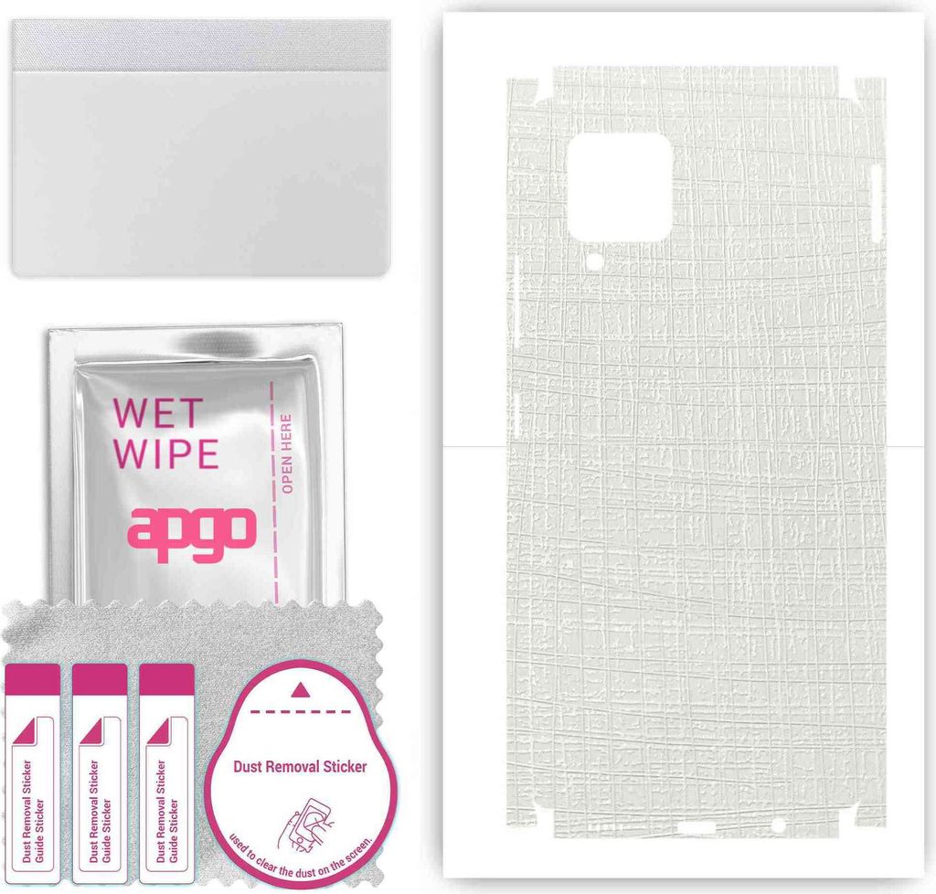 apgo Rückseite + Seiten Schutzfolie, Skin, kompatibel mit Samsung Galaxy M42 5G, Hinten Displayschutzfolie aus Vinylfolie, kratzfest, einfache Mon...