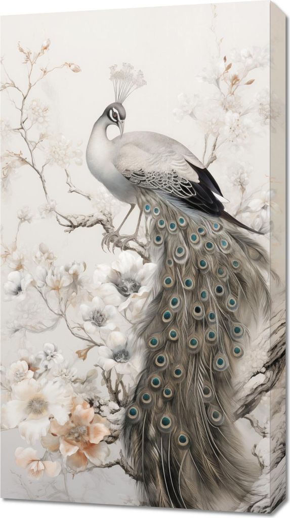 Bild 50x90cm Pfauen-Grazie