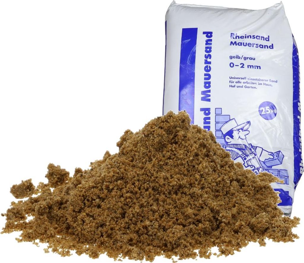 Quarzsand Universal 25 Kg 0,1 - 2 mm Sand Rheinsand Produktbild 