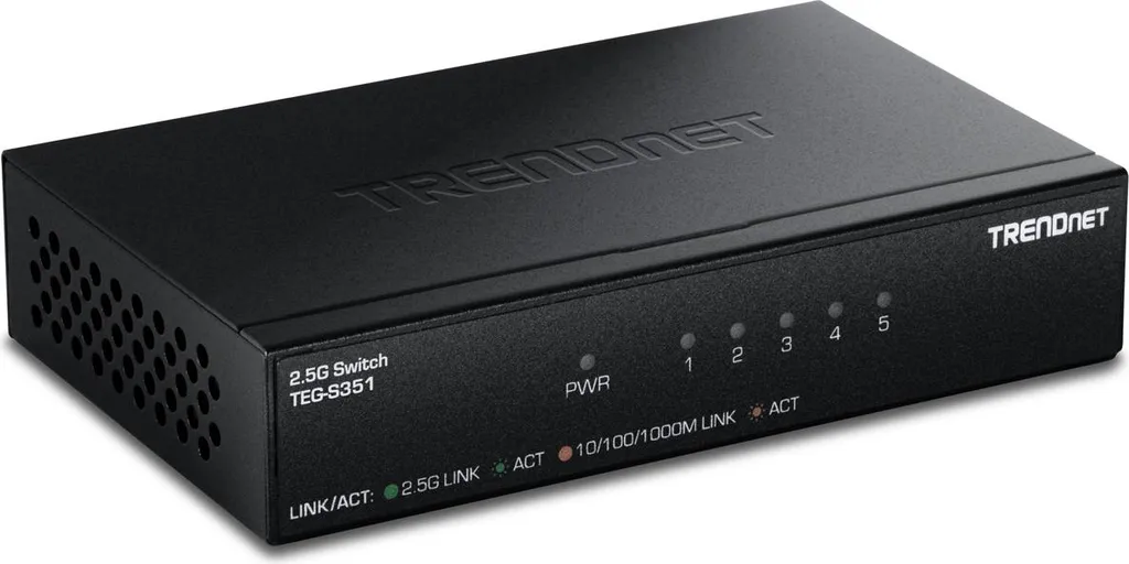 TRENDnet TEG-S351 Commutateur 5 ports 2.5G haute performance réseau