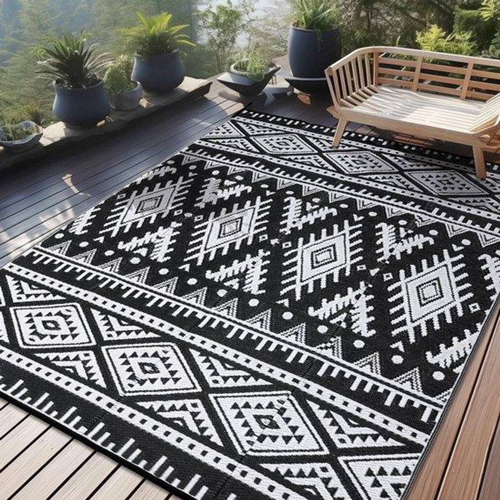 Kunststoff-Terrassenmatsilhouette, Stroh-Beachmat, UV-reißfest, Reisemat, Gartensitzmatte, Balkon-Bequemlichkeit, Terrassensitz, Camping-Outdoorma...