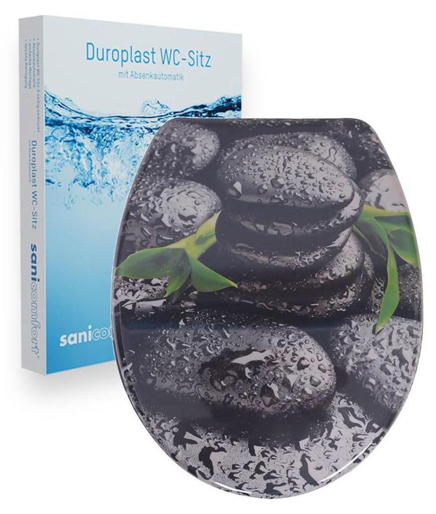 sanicomfort WC-Sitz, Duroplast, mit Absenkautomatik, Produktbild 