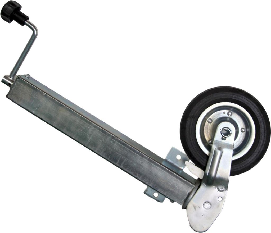 Automatik-Stützrad 60mm Vierkant, 2-Loch, 400kg Stützlast Produktbild 