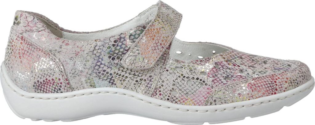 Waldläufer Henni, Halbschuh, Klett, Summer (Nubukleder), rosa, Pro-Aktiv Fussbett, Weite H 496325-164-264 37 1/2