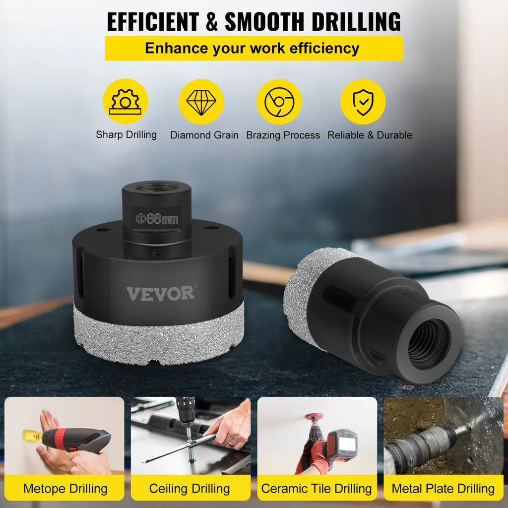 VEVOR 6 Pezzi Seghe a Tazza Diamantate: Il Miglior Prezzo/Qualità - 3