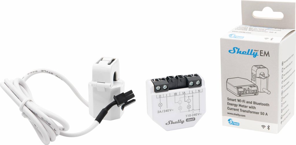 Shelly Unterputz EM Gen3 Energiemessgerät Produktbild 