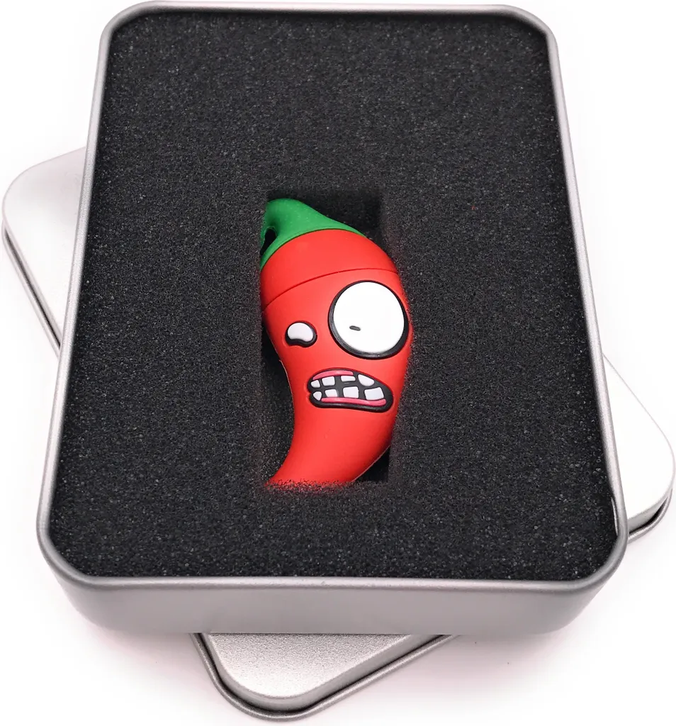 Clé USB fantaisie 64 Go en aluminium piment rouge piquant