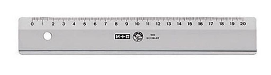 M + R 10200000 Lineal 20,0 cm rauchgrau Zdjęcie produktu 