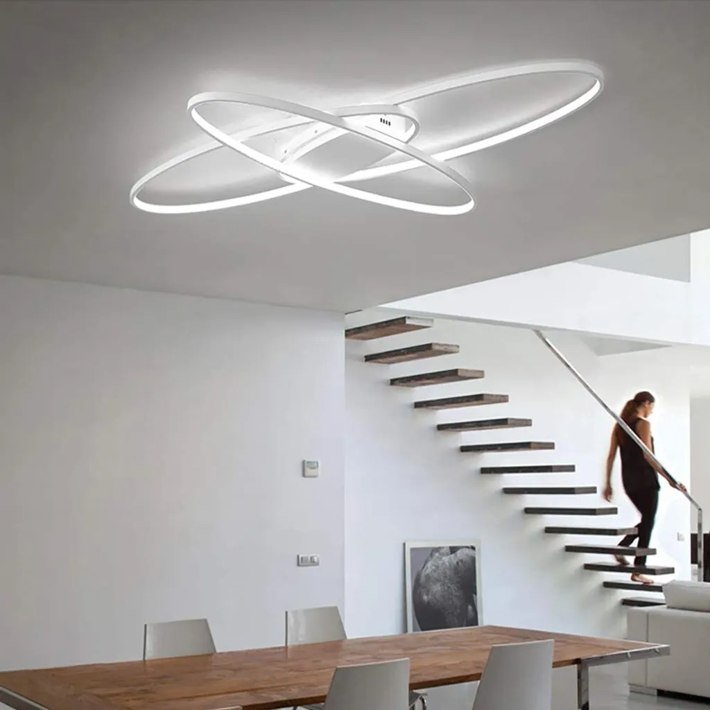 Plafonnier LED 75W à Intensité Variable avec Télécommande sans Fil