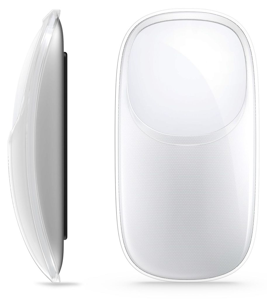 kwmobile Schutzhülle für Apple Magic Mouse Hülle - PC Maus Cover aus rutschfestem TPU - Case in Transparent