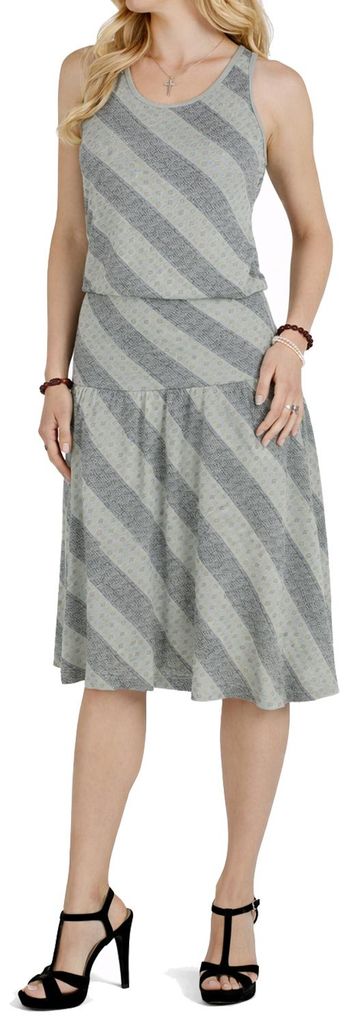Diesel Damen Sommerkleid Ärmellos Knielang Freizeitkleid mit Racerback