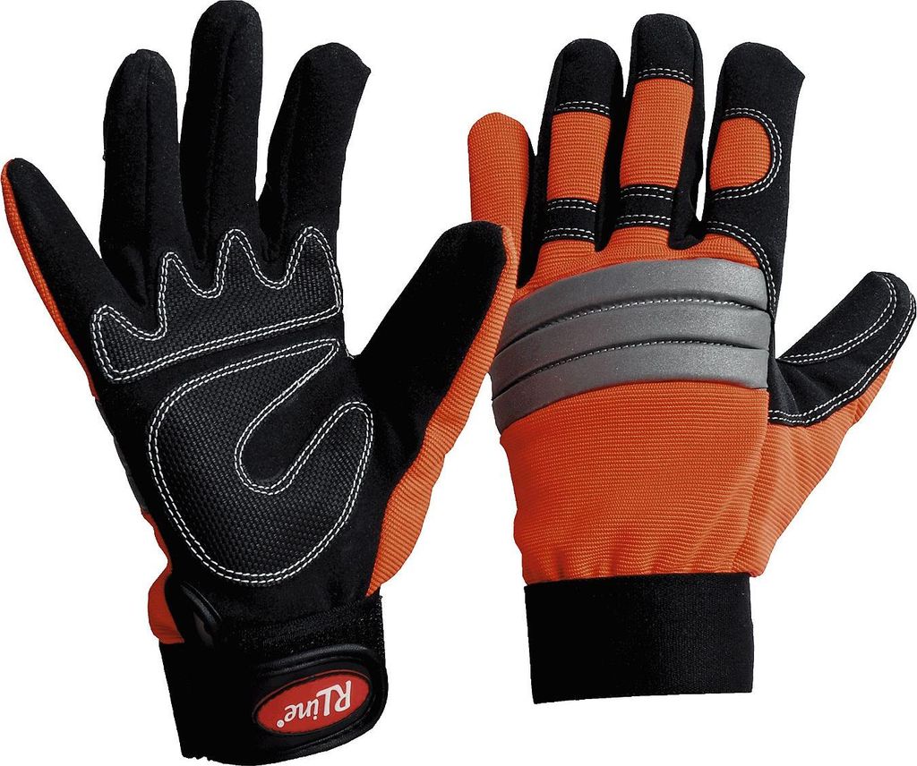 Arbeitshandschuhe Synthetikleder orange orange