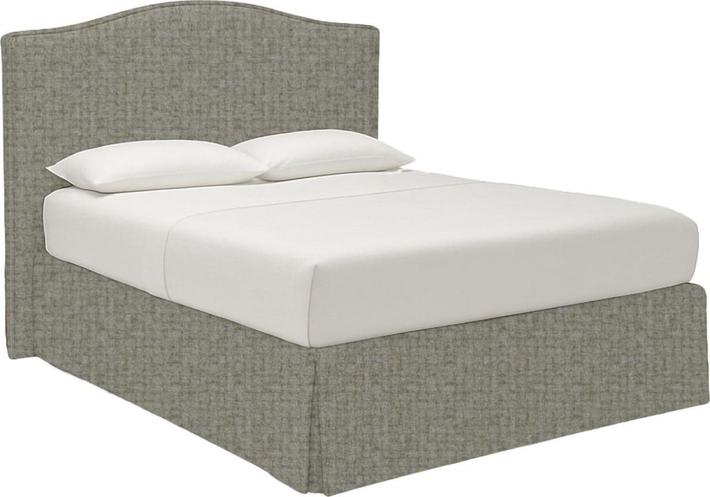 Dmora Doppelbett Turania Grau, Abnehmbar mit Stauraum