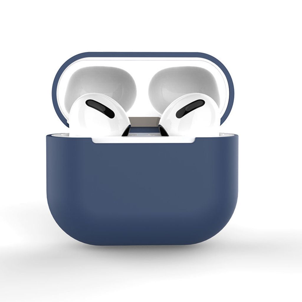 Hülle für AirPods 2 / AirPods 1 Silikon Soft Kopfhörer Cover Blau (Hülle C)