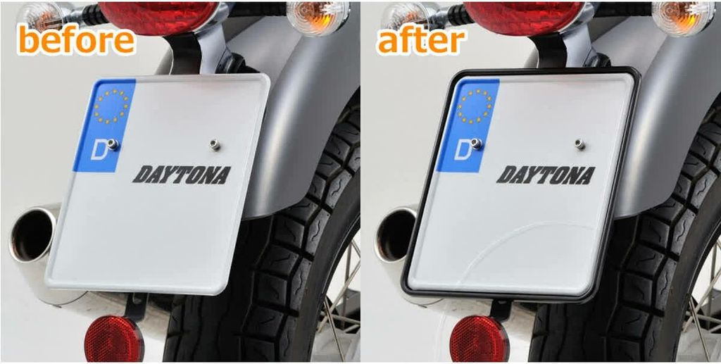 DAYTONA 180x200 Nummernschildhalter