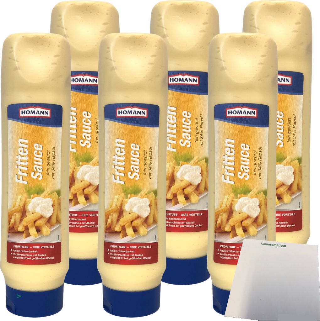 Homann Fritten Sauce feinwürzig und leicht mit 34% Rapsöl Produktbild 
