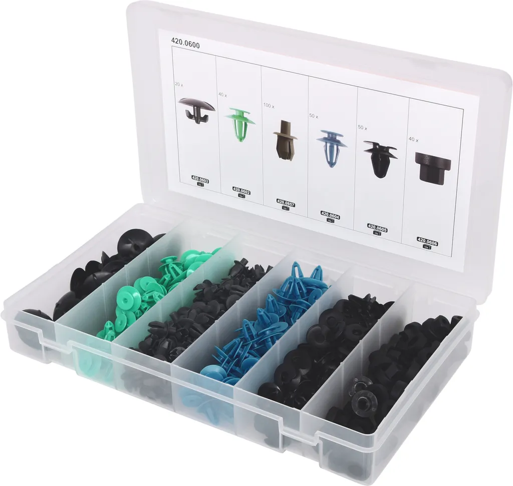 Réparer les fixations cassées Opel avec le jeu KS TOOLS 420.0600 - 300 pcs