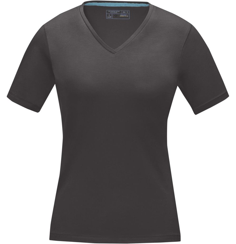Elevate Damen T-Shirt Kawartha, mit V-Ausschnitt, kurzärmlig PF1810 (M) (Sturmgrau)