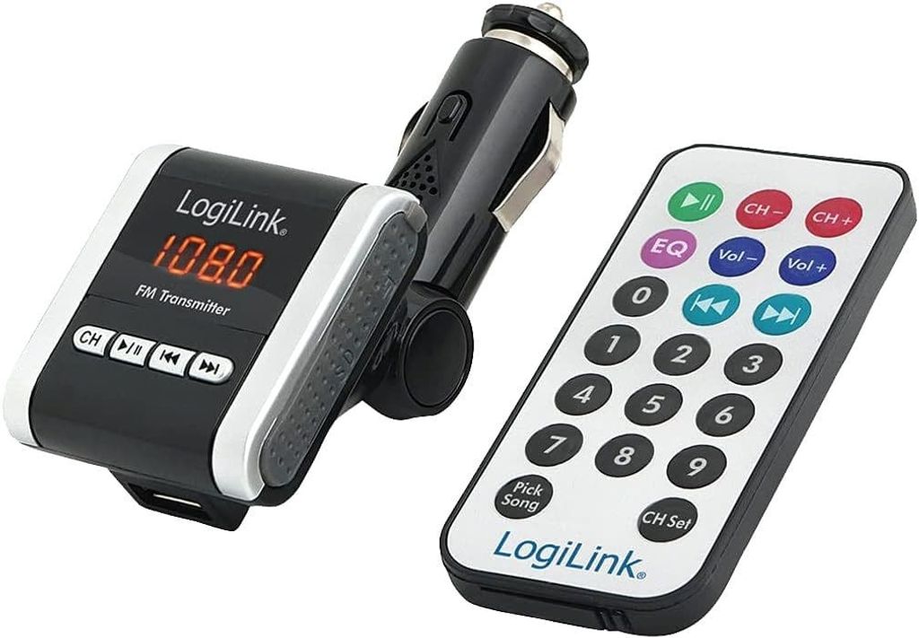 LogiLink FM Transmitter m. MP3-Player Produktbild 