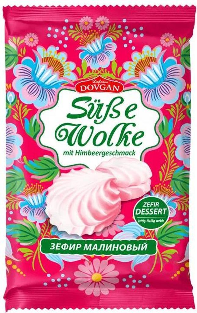 DOVGAN Süße Wolke mit Himbeergeschmack 240g Produktbild 