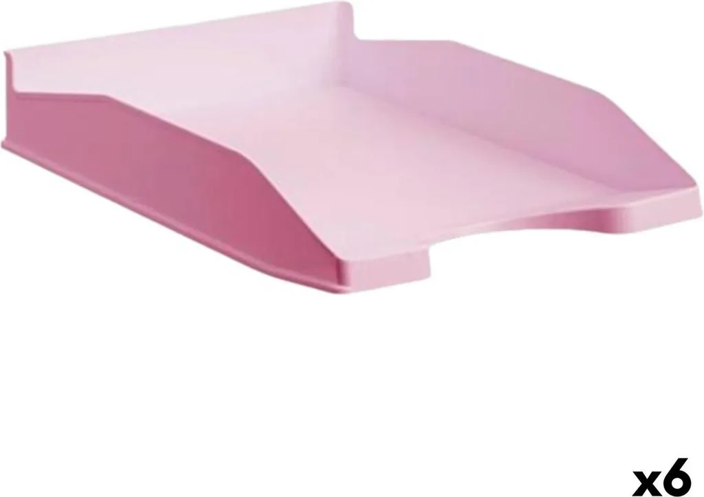 Set 6 Portadocumenti Archivo 2000 ECOGREEN Rosa Pastello A4/Folio