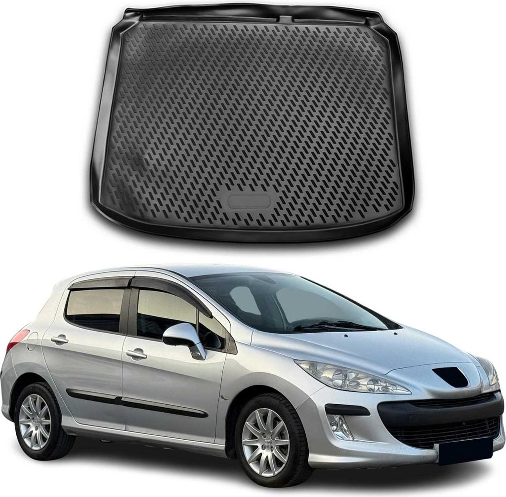 Tappetino per Peugeot 308 2007-2014 in gomma TPE nero Immagine del prodotto 