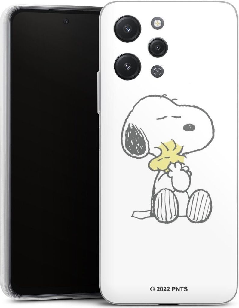 DeinDesign Slim Hülle für Xiaomi Redmi 12 Silikon Case Ultra Dünn Handyhülle Liebe Peanuts Snoopy